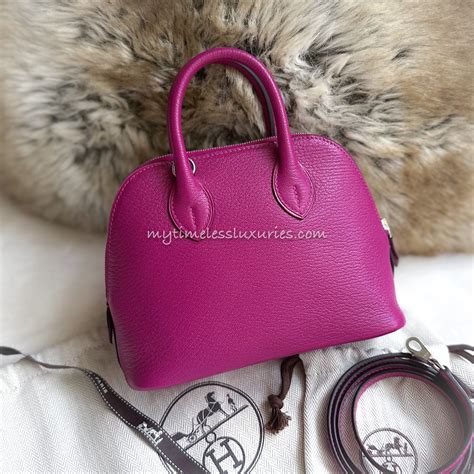 hermes mini bolide rose pourpre|Bolide Mini 20 Chevre Mysore Rose Pourpre.